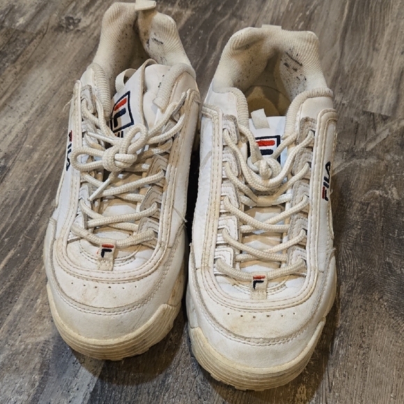 Fila Off-White Athletic Shoes - Picture 2 of 5